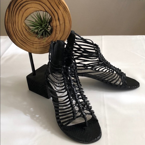 MIA Girl Faux Snake Little Girl Sandals USED - Picture 1 of 7